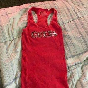 Guess limited edition tank top red in size XS
